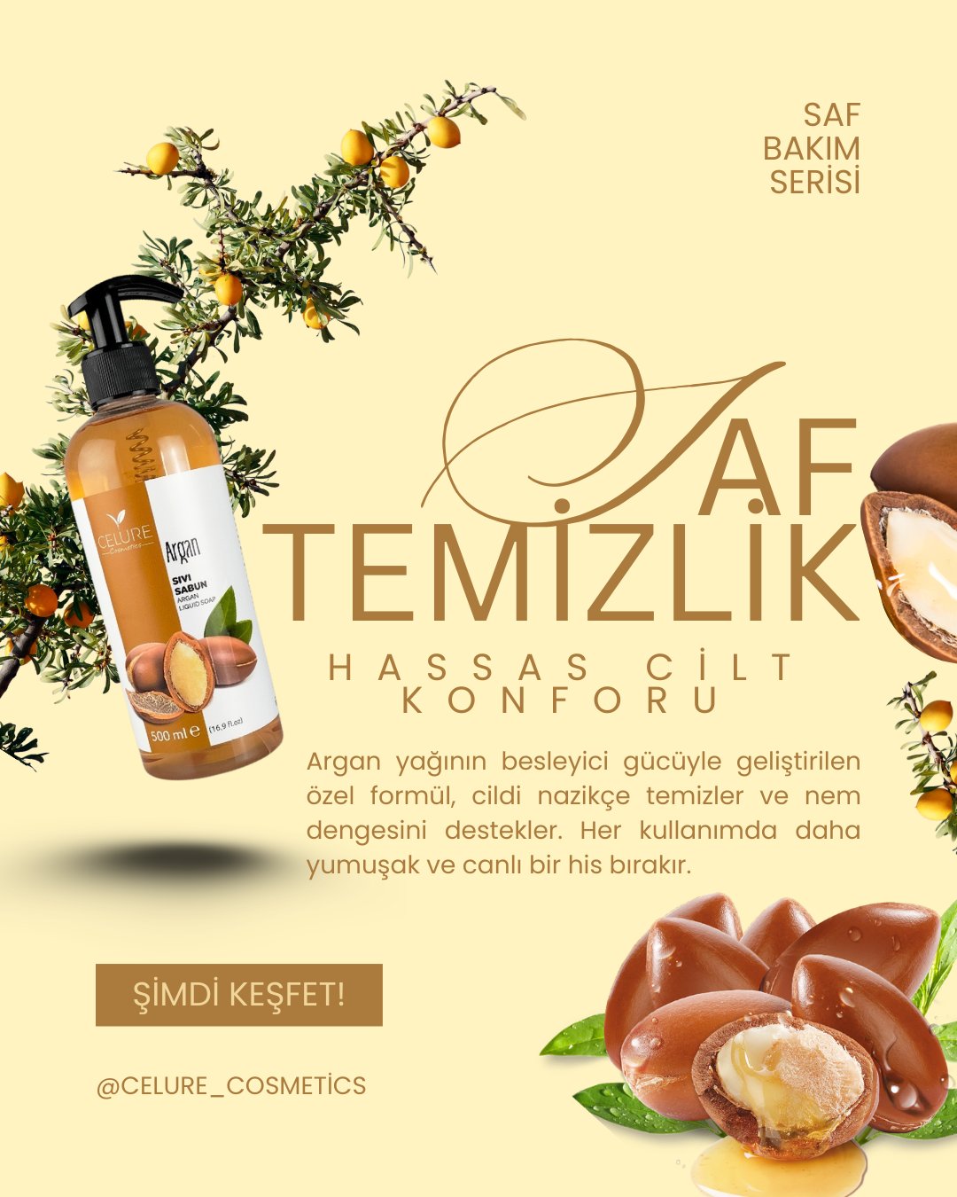 Celure Argan Sivi Sabun
